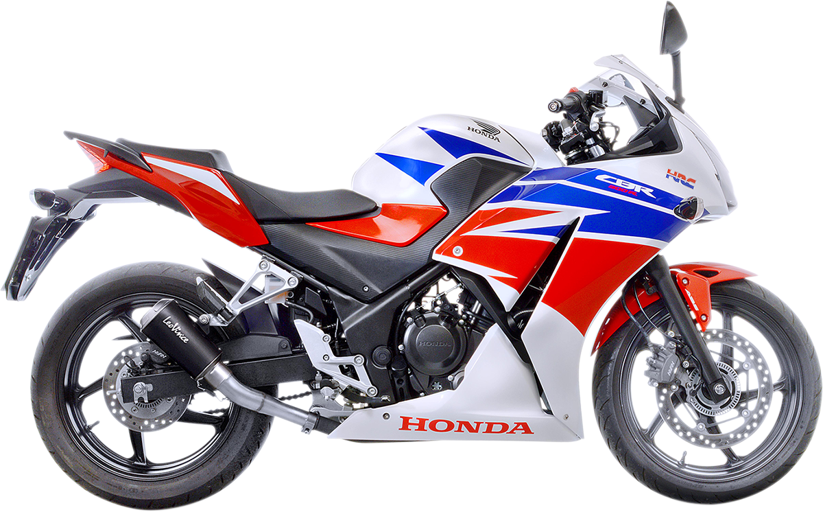 LEOVINCE Black Edition Muffler - CBR300 15211BU - Honda CBR300R LV-10 - Honda CBR300R 2015-2022