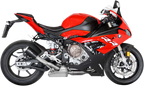 LeoVince Slip-On Muffler - Black Stainless Steel - S1000RR 15241B - BMW S1000RR; BMW S1000R LV-10 - BMW S1000RR 2019-2024; BMW S1000R 2021-2024