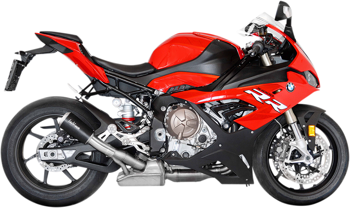 LEOVINCE Slip-On Muffler - Black Stainless Steel - S1000RR 15241B - BMW S1000RR; BMW S1000R LV-10 - BMW S1000RR 2019-2024; BMW S1000R 2021-2024