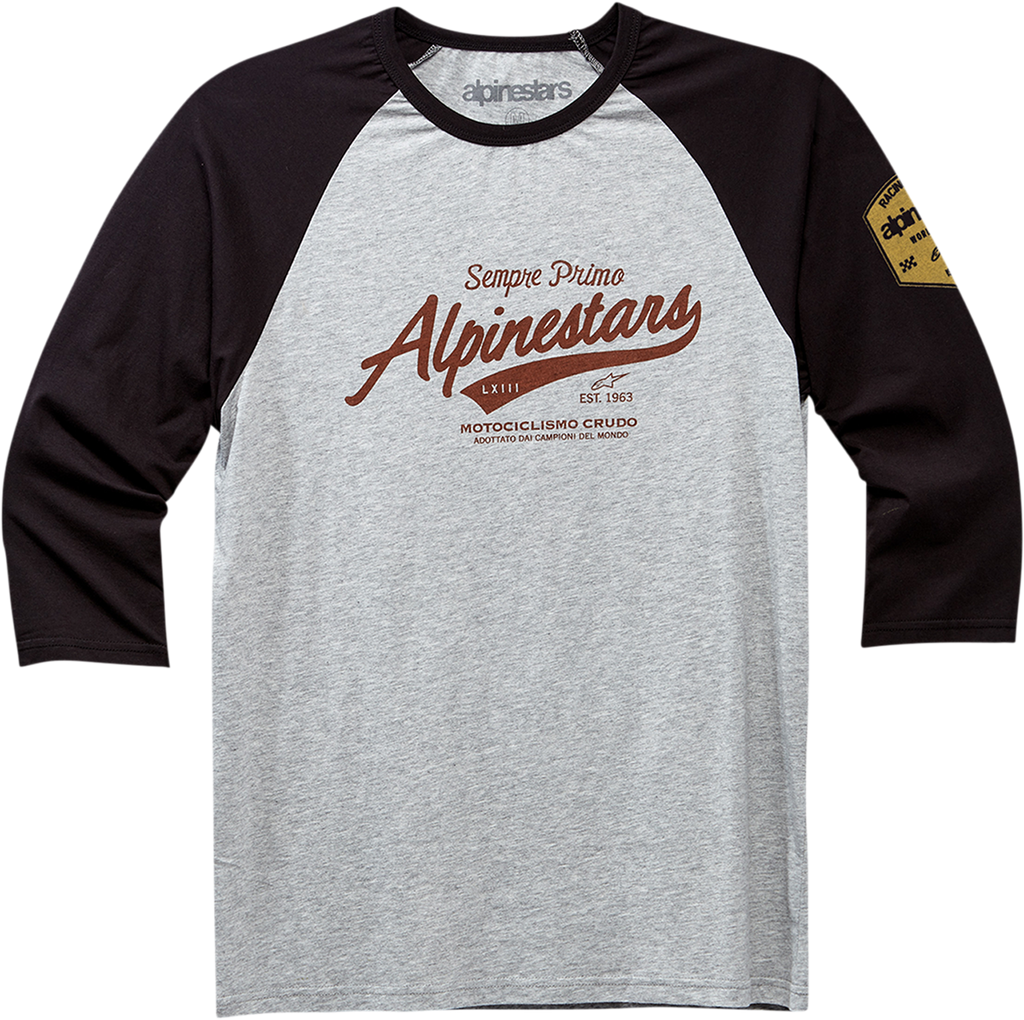 Script T-Shirt - Black/Heather Gray
