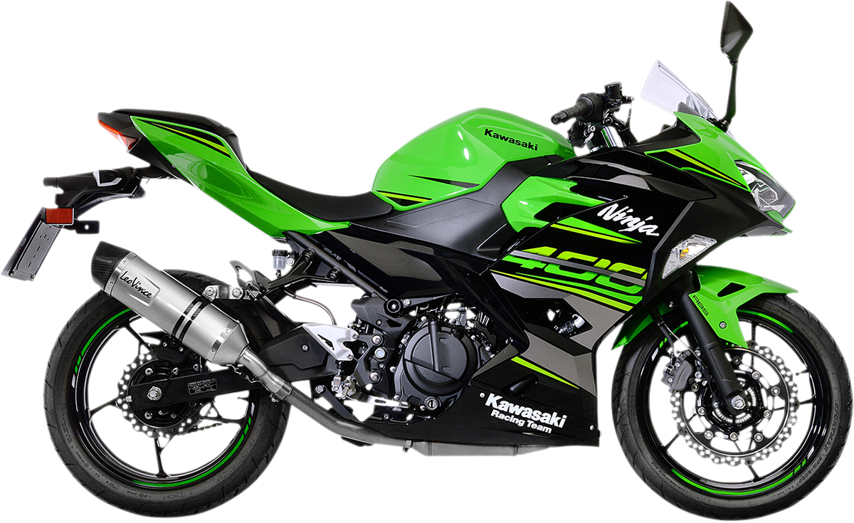 LEOVINCE LV One EVO Slip-On Muffler - Stainless Steel 14259EU - Kawasaki Ninja 400/Z400/Ninja 500/Z500 2018-2026