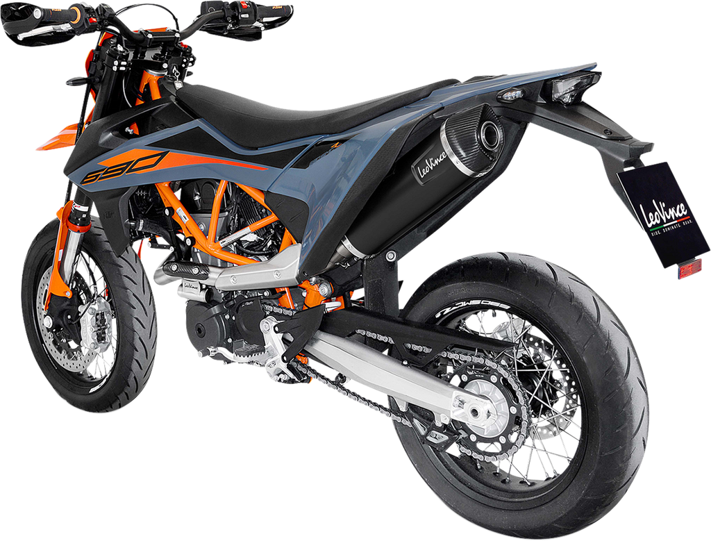 LEOVINCE Nero Exhaust System - Black Stainless - KTM 690 - KTM 690 Duke; Husqvarna 701 14073U