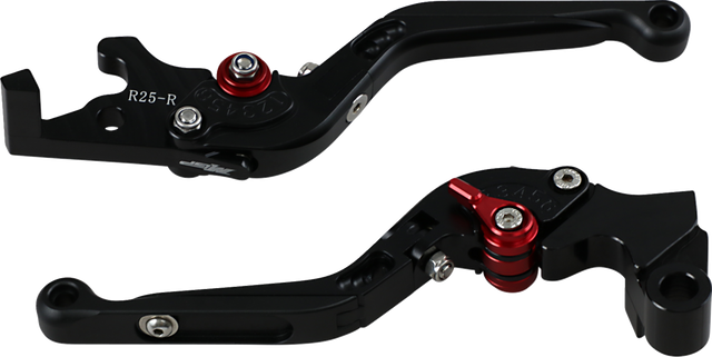 0610-1900 MGP Brake and Clutch Lever Set - Black - Yamaha YZF-R3 2015-2023