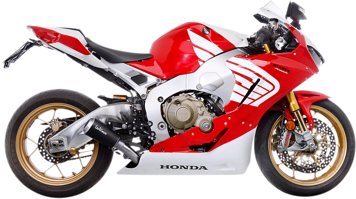 LEOVINCE Slip-On Muffler - Black Stainless Steel - CBR1000RR 15207BU - Honda CBR1000RR LV-10 - Honda CBR1000RR 2017-2019