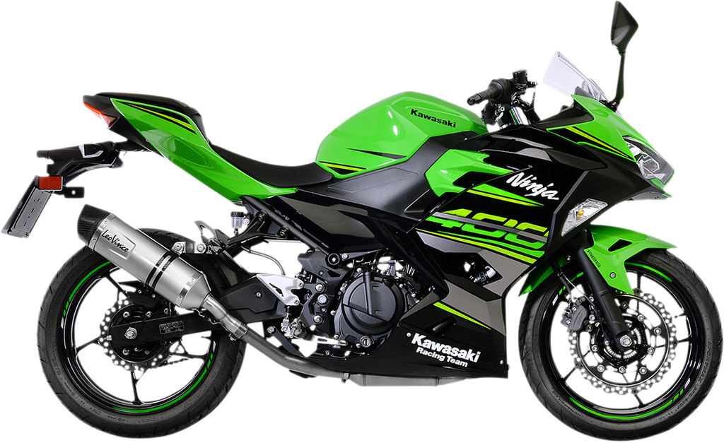 LEOVINCE LV One EVO Slip-On Muffler - Stainless Steel 14259EU - Kawasaki Ninja 400/Z400/Ninja 500/Z500 2018-2026