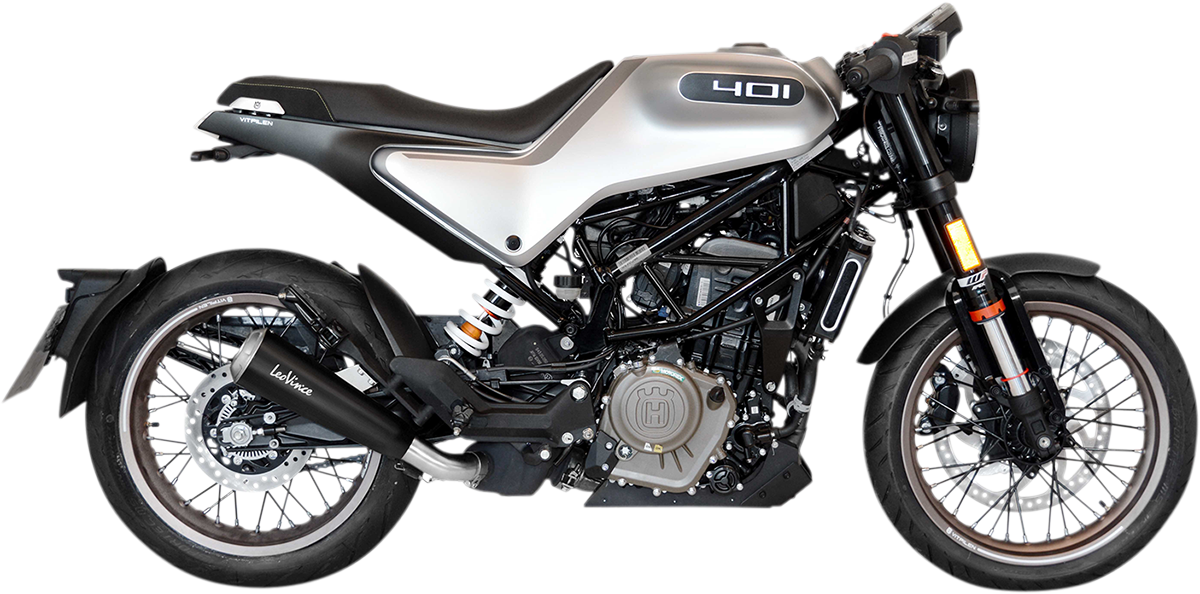LEOVINCE GP One Slip-On Muffler - Svartpilen/Vitpilen 401 - Husqvarna Svartpilen 401; Husqvarna Vitpilen 401 15126U