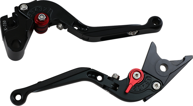 0610-2055 MGP Brake and Clutch Lever Set - Black - Kawasaki EN650 / Versys 650 / Versys 1000 / Z650 / Z900 / Z900RS 2015-2021