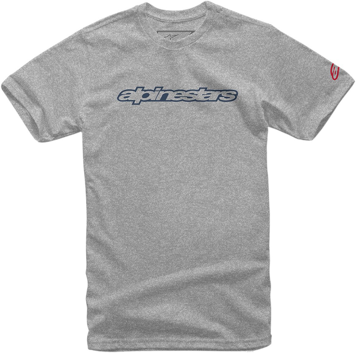 Wordmark T-Shirt - Heather Gray/Navy/Red
