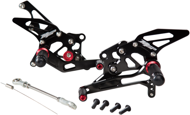 1623-0378 MGP Rearset - Black - Yamaha - Yamaha YZF-R3 2015-2018