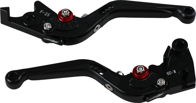 0610-1892 MGP Brake and Clutch Lever Set - Black - Kawasaki Ninja 250R 2008-2012 / Ninja 300 2013-2017 / Ninja 400 2018-2023