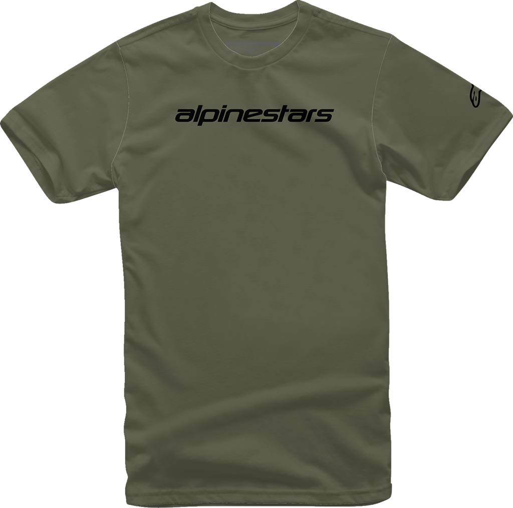 Linear Wordmark T-Shirt - Military/Black