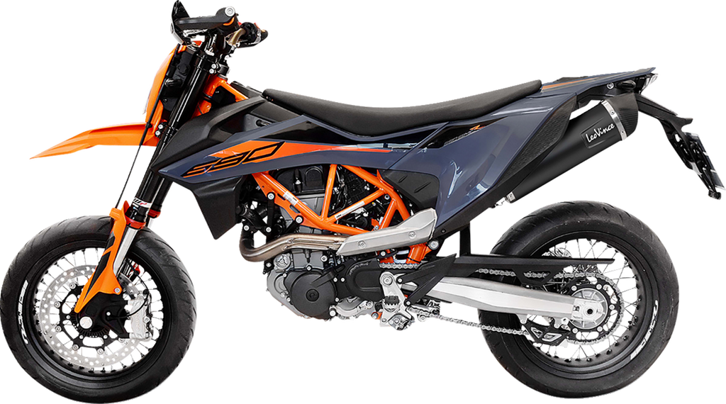 LEOVINCE Nero Slip-On Muffler - Black - 690/700 - KTM 690 Duke; Husqvarna 701 14072U