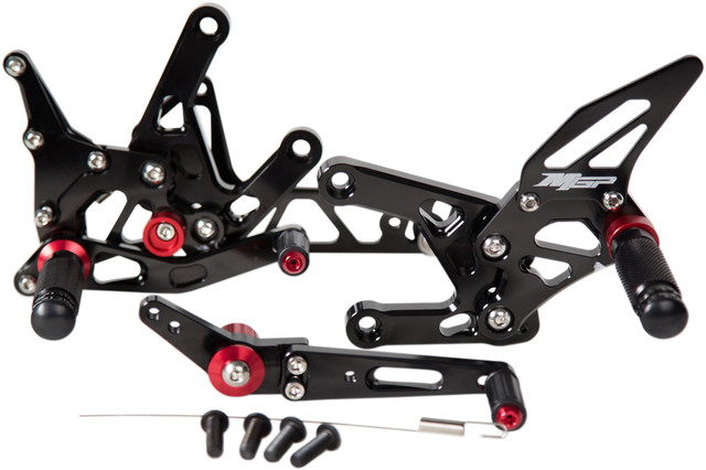 1623-0376 MGP Rearset - Black - Yamaha - Yamaha YZF-R1 / R1M / R1S 2015-2026