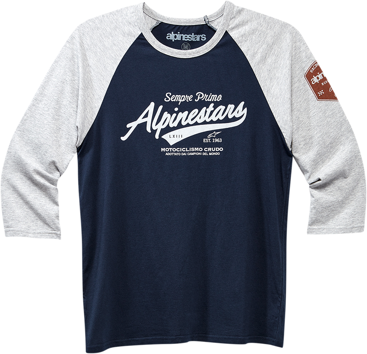 Script T-Shirt - Heather Gray/Navy