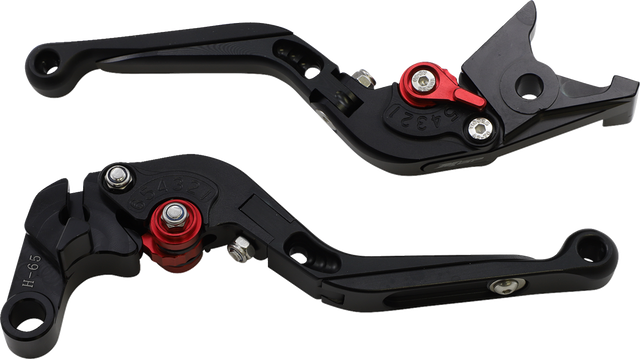 0610-2003 MGP Brake and Clutch Lever Set - Black - Honda CB650F / CB650R / CBR650F / CBR650R 2014-2022
