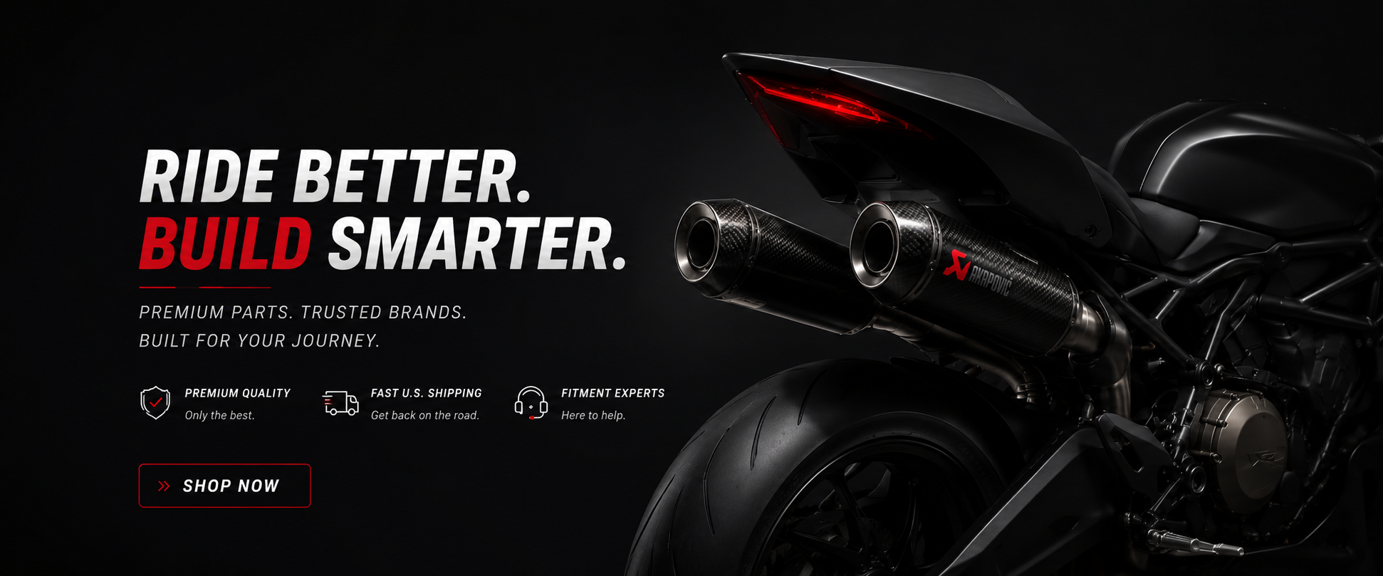 Ride better and build smarter with premium motorcycle parts and trusted brands