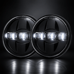 Eagle Lights 7" LED Headlight and 4.5" LED Passing Light Kit for Harley-Davidson® and Indian® Motorcycles - Generation III / Black