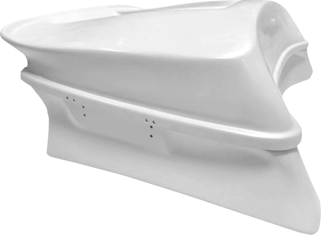 PAUL YAFFE BAGGER NATION Wail Tail Tour Pack - Light Gray / Tri Glide 3516-0451