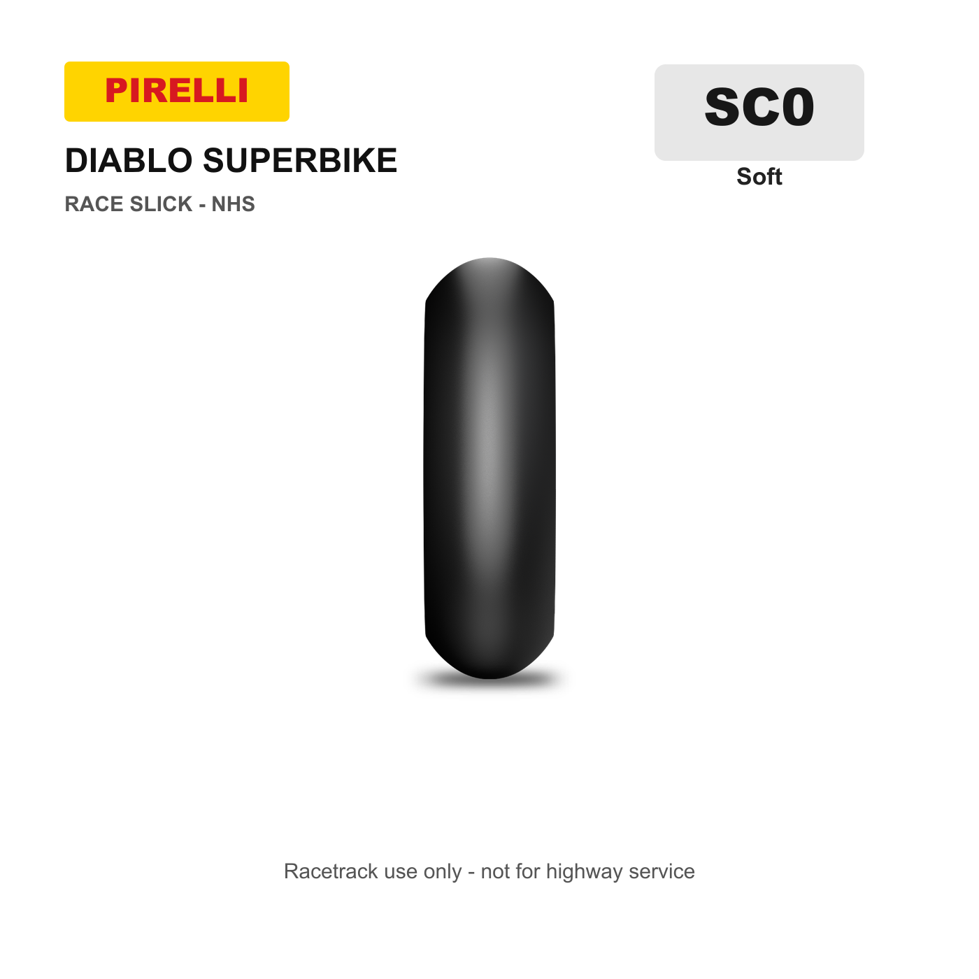 Pirelli Diablo Superbike Slick Tire - SC0 compound