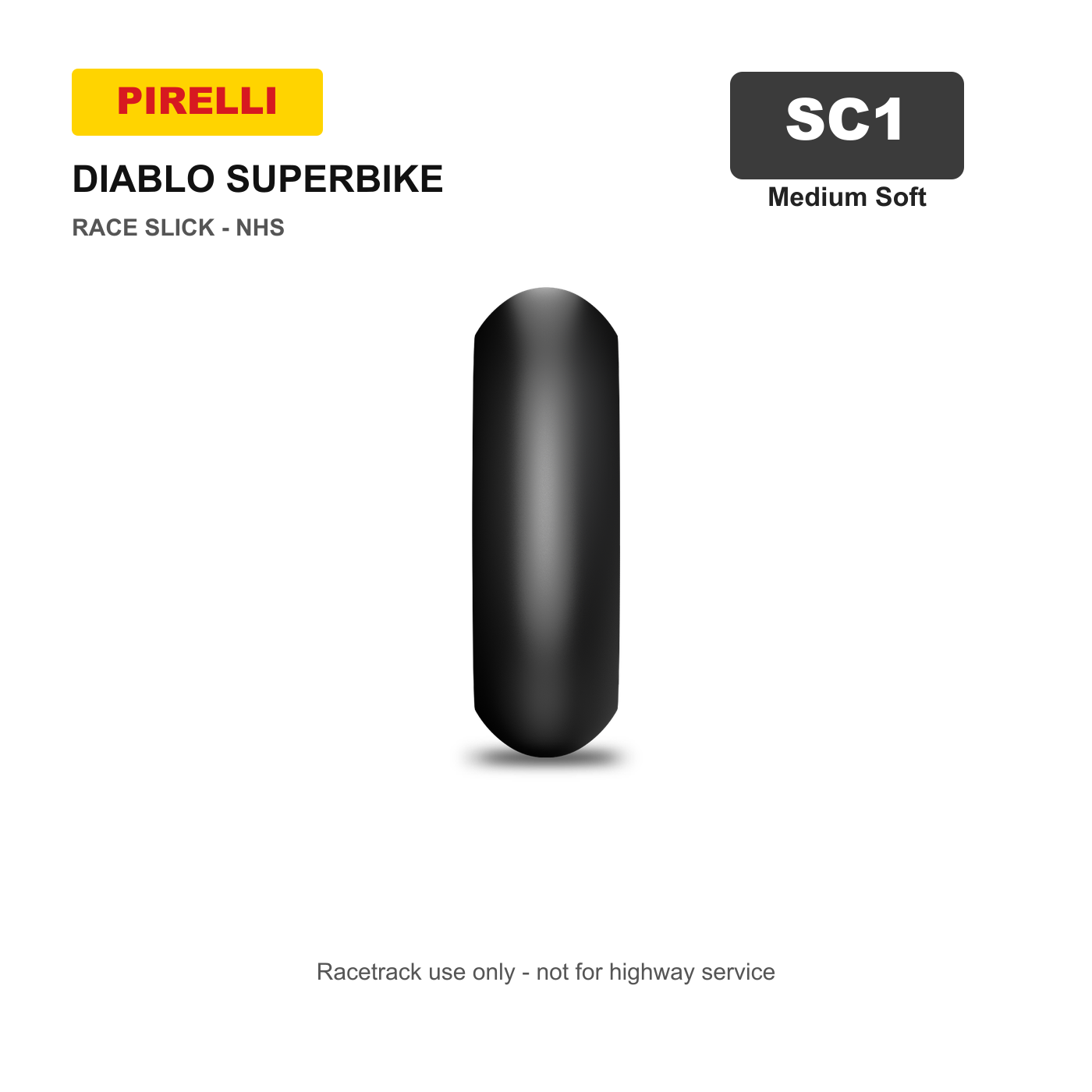 Pirelli Diablo Superbike Slick Tire - SC1 compound