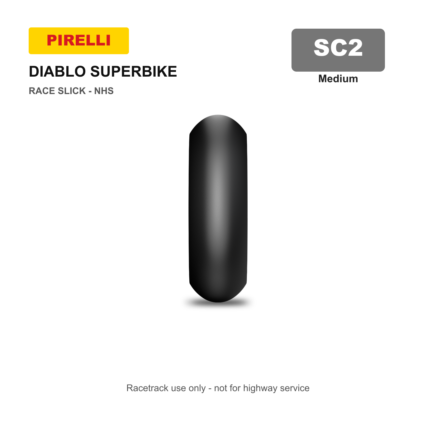 Pirelli Diablo Superbike Slick Tire - SC2 compound