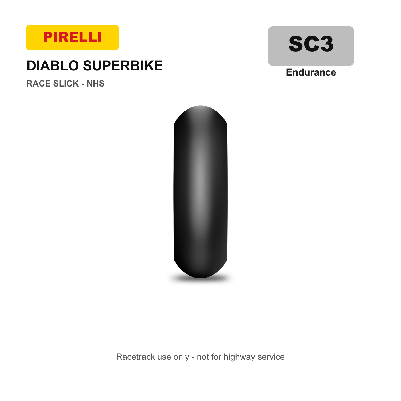Pirelli Diablo Superbike Slick Tire - SC3 compound