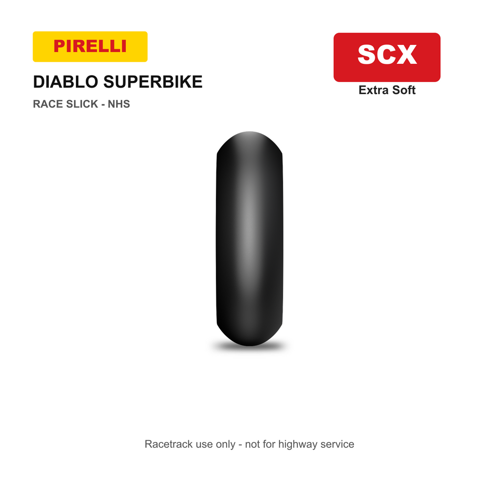 Pirelli Diablo Superbike Slick Tire - SCX compound