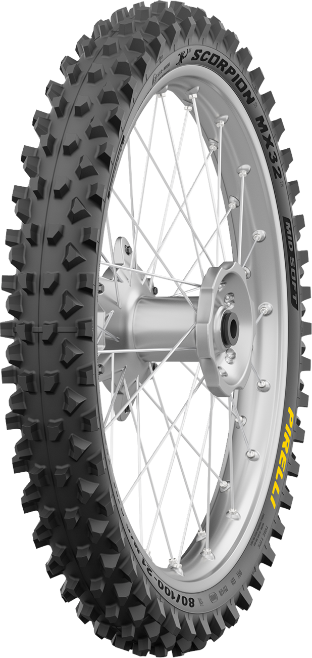 Pirelli Scorpion™ MX32 Mid Soft Tire - Front - 60/100-14 - 29M