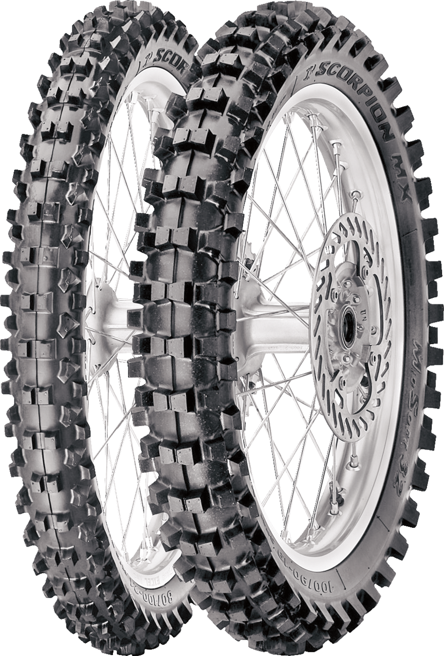 Pirelli Scorpion™ MX32 Mid Soft Tire - Rear - 110/90-19 - 62M