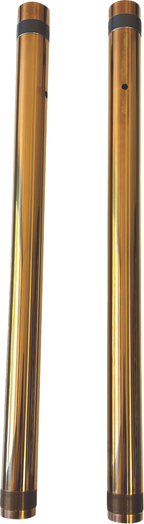 PRO-ONE PERF.MFG. Fork Tubes - 43 mm / +2" / Gold TIN / Inverted 0404-0728