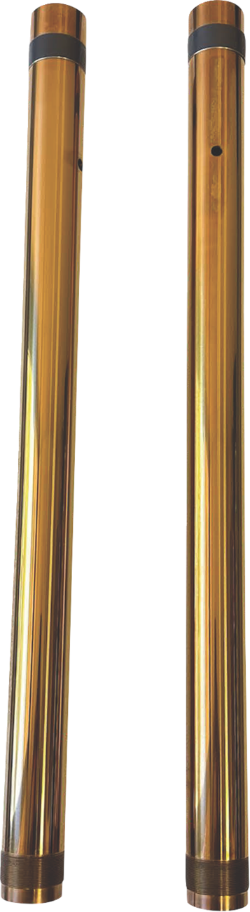 PRO-ONE PERF.MFG. Fork Tubes - 43 mm / +2" / Gold TIN / Inverted 0404-0728