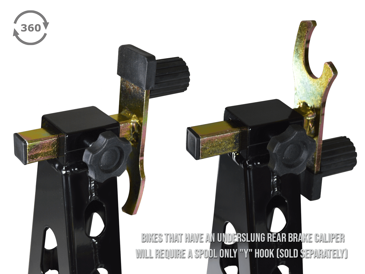 MOTO-D "Race" Front + Rear Motorcycle Stands (Aluminum) (Combo)