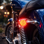 Eagle Lights 2" Rear LED Turn Signals, Running and Brake Lights for Harley-Davidson® Motorcycles- Generation I / 1157 Base / Red
