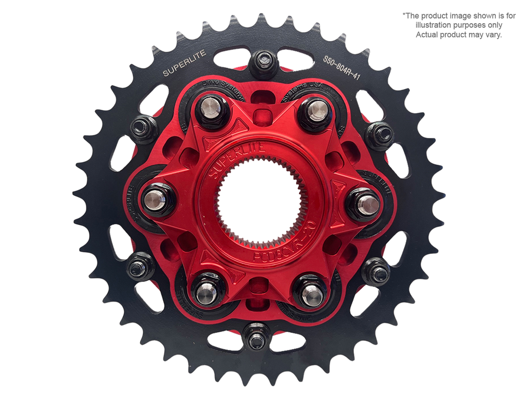 Superlite Ducati Panigale V2 Chain & Sprocket Kit (SingleArm Rear) (Quick Change w/ Race Carrier + Flange Cover)