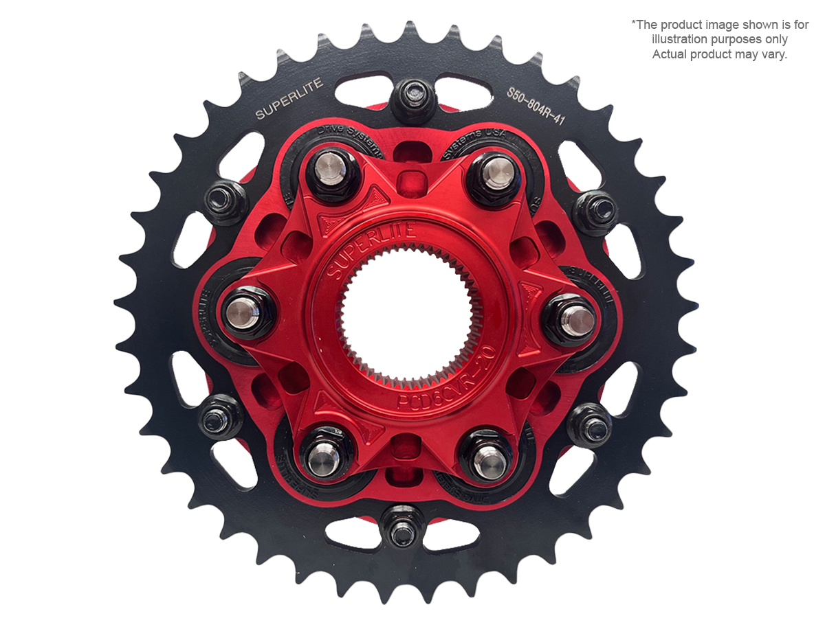 Superlite Ducati Panigale V2 Chain & Sprocket Kit (SingleArm Rear) (Quick Change w/ Race Carrier + Flange Cover)