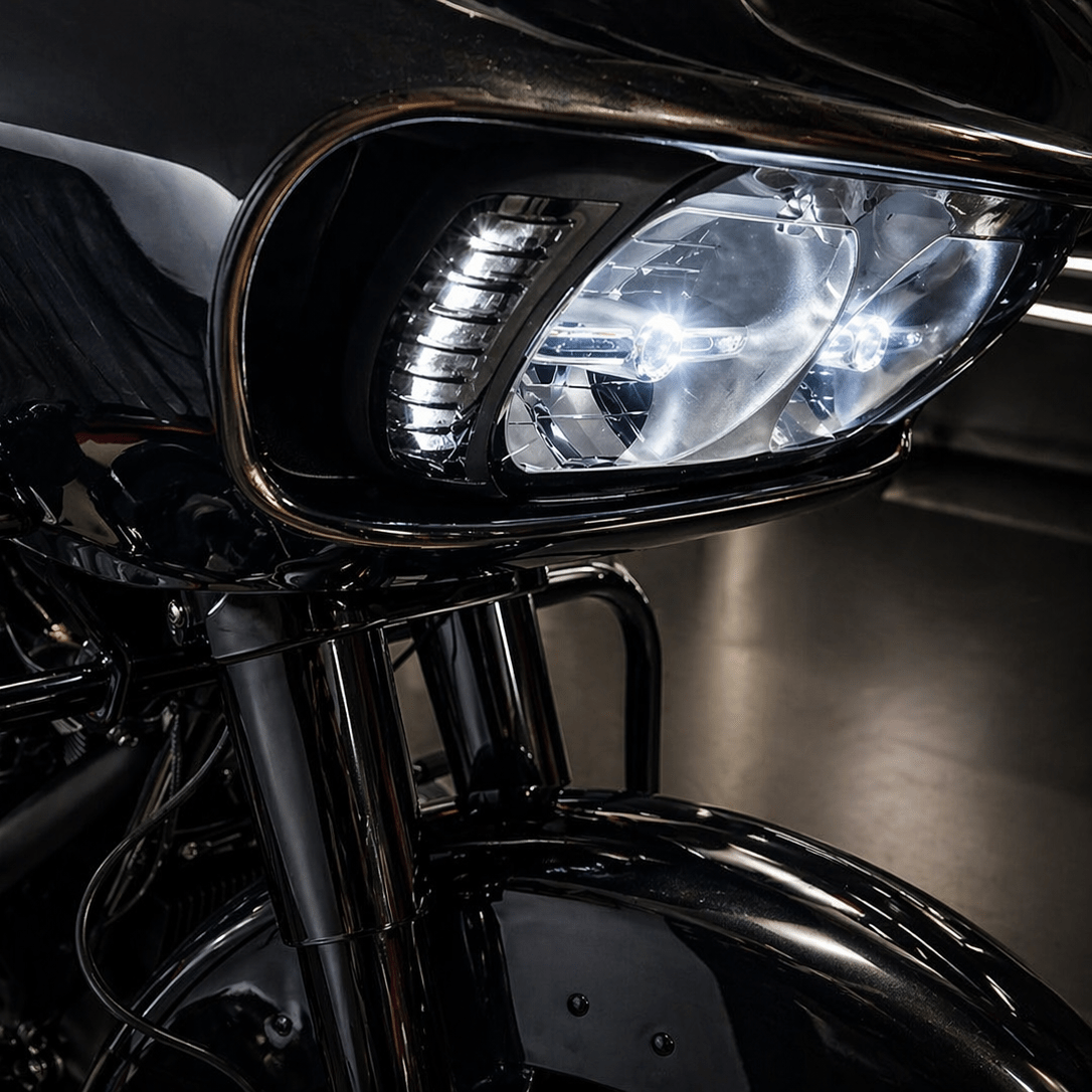 Eagle Lights Vent Insert Midnight Edition LED Running Lights and Turn Signals for Harley-Davidson® Road Glide Motorcycles