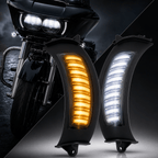 Eagle Lights Vent Insert Midnight Edition LED Running Lights and Turn Signals for Harley-Davidson® Road Glide Motorcycles