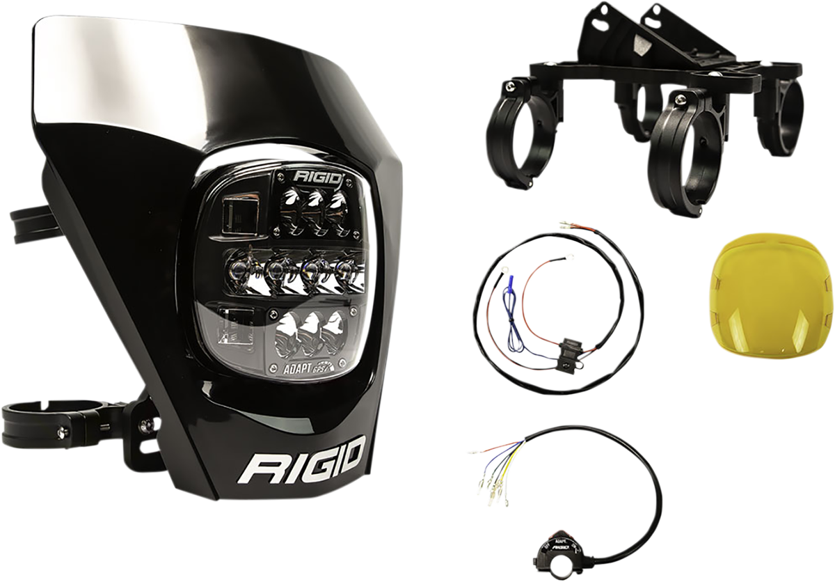 RIGID INDUSTRIES Adapt XE Moto LED Light with Number Plate