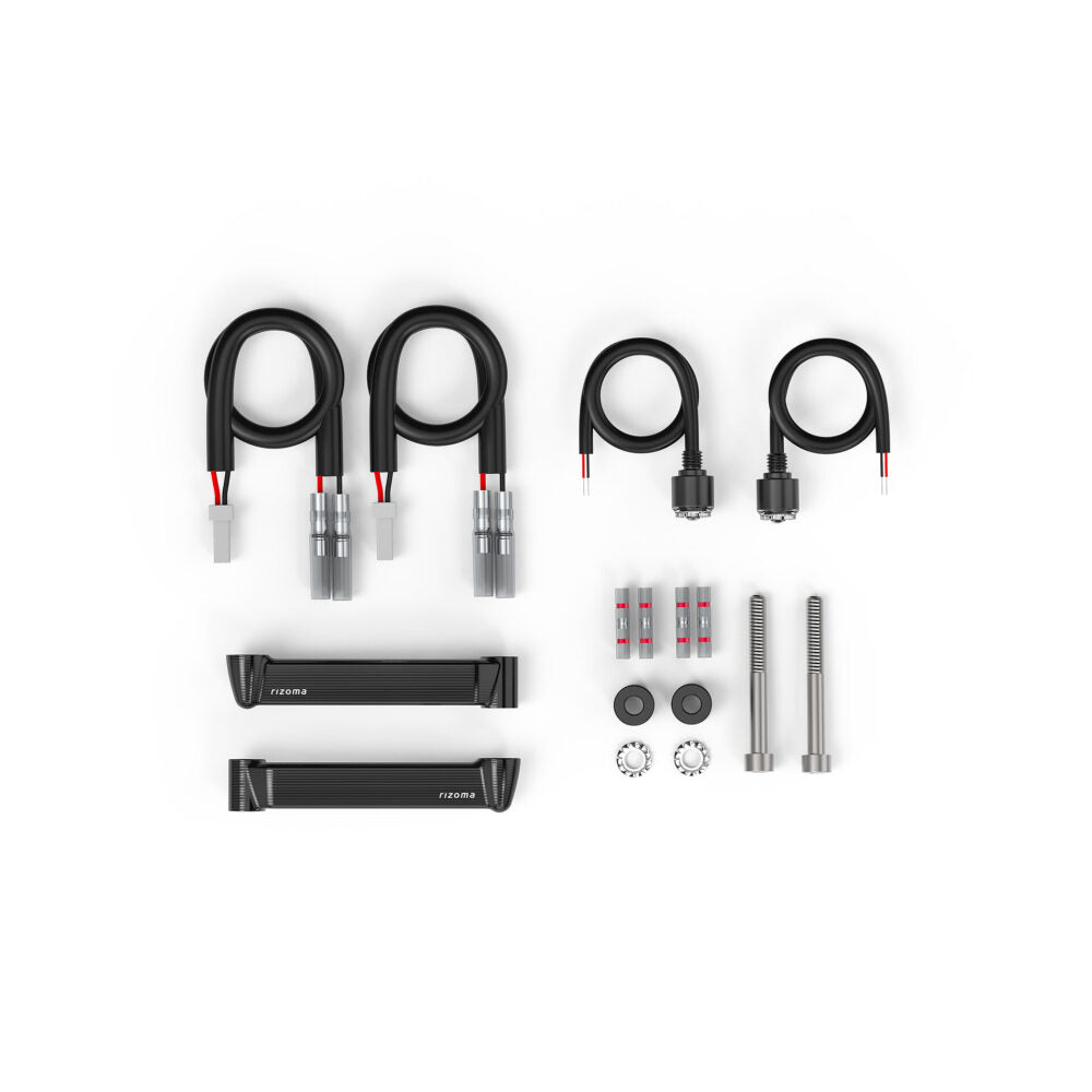 Rizoma FR070BM "LIGHT UNIT" Indicators And Mounting Adapters for Front Turn signals for Ducati Panigale V4 (2018+)