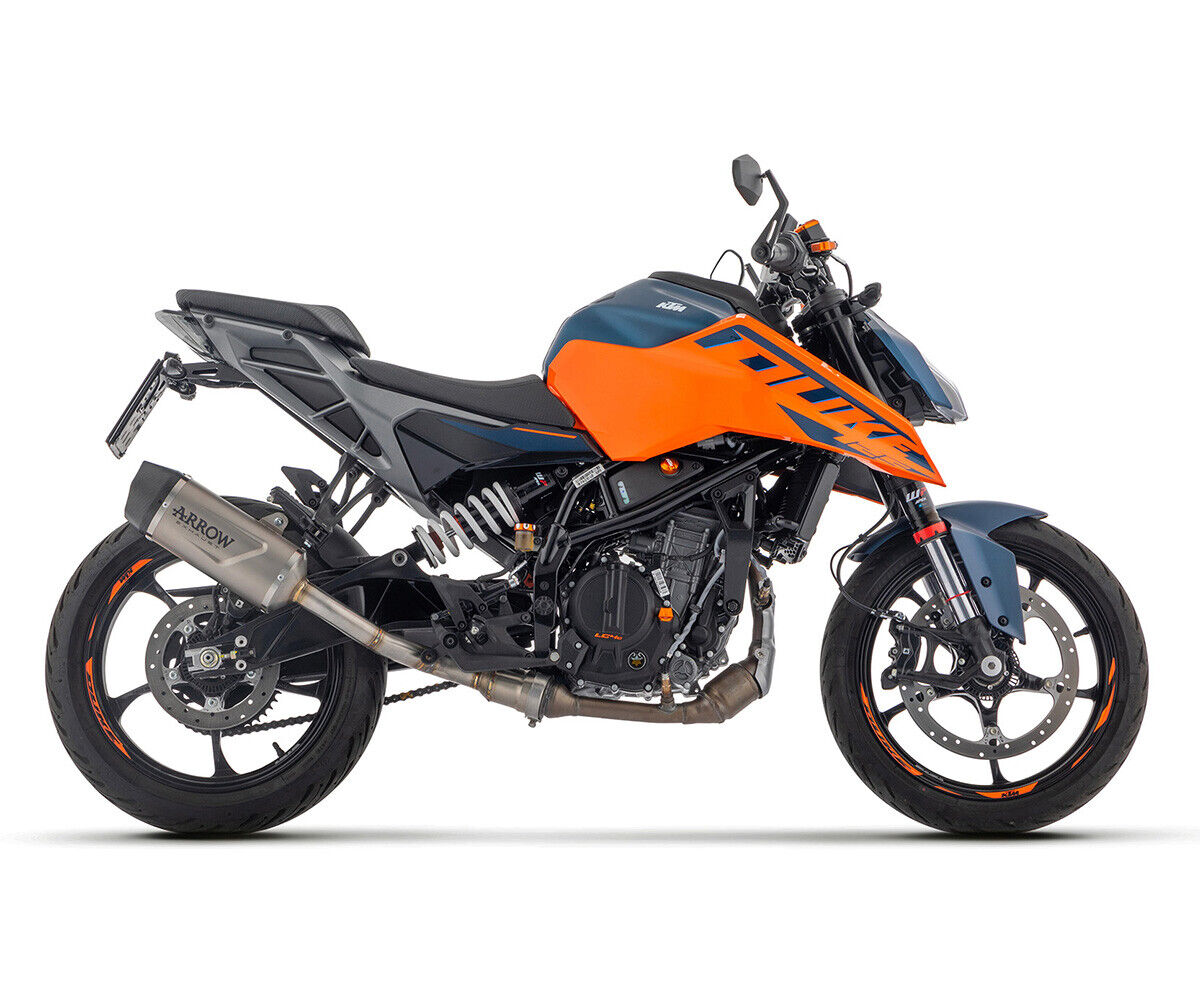 71972PK Arrow Exhaust slip on INDY EVO TITANIUM-CARBON END CAP for KTM DUKE 390 2024 - 2025