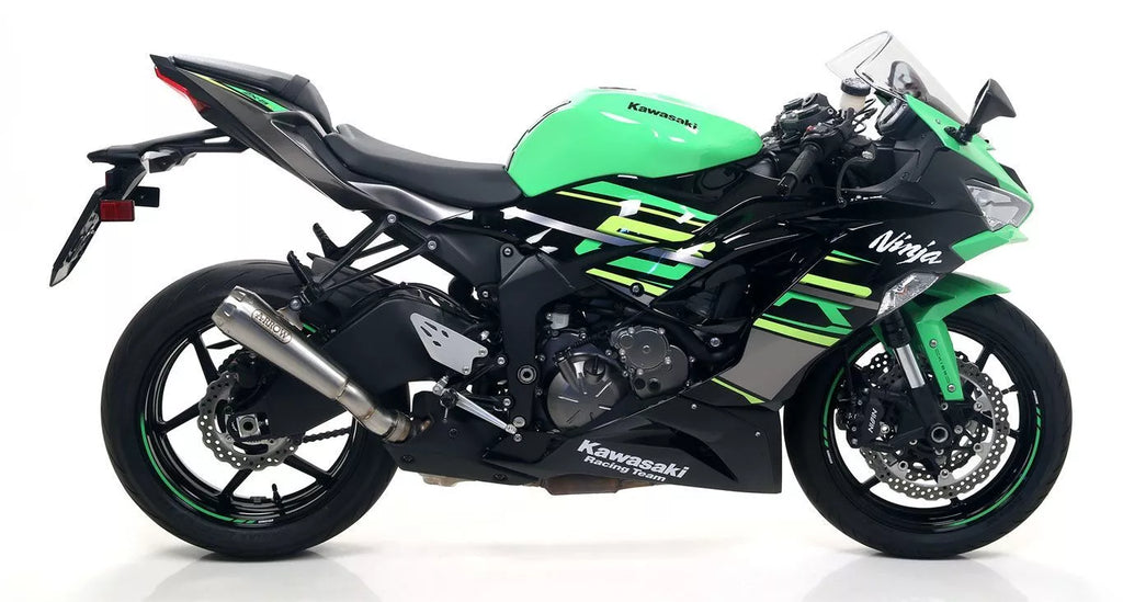 Arrow Pro-Race Slip-on Exhaust Nichrome with Steel End Cap ZX-6R 636 2009-2025 71898PRI