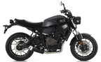 74509RBA Arrow Rebel Slip-on Exhaust, Aluminum End Cap for Yamaha XSR700 21-25