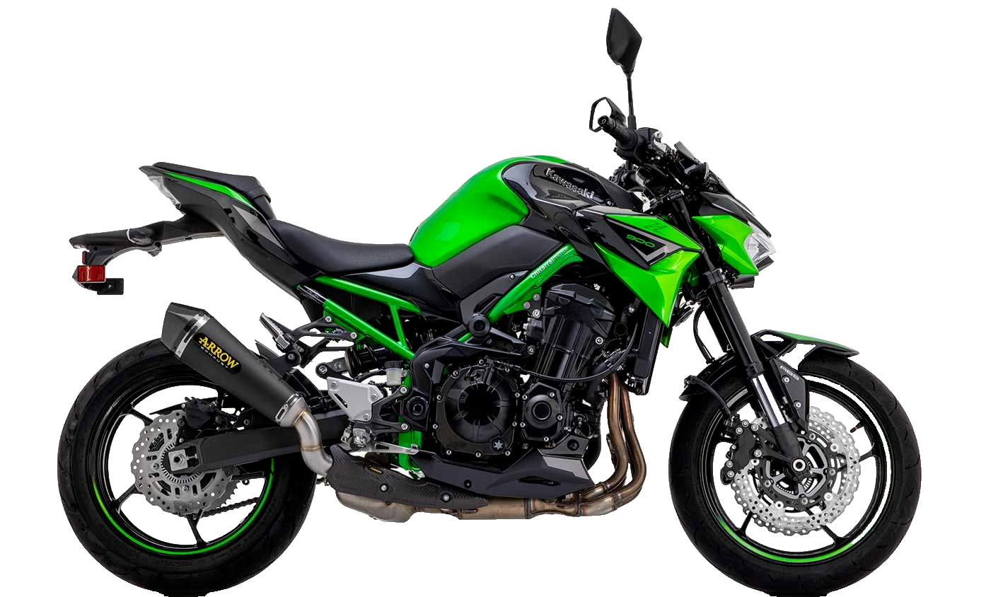71856XKN Arrow X-Kone Slip-on Exhaust, Stainless Steel Dark Kawasaki Z900 A2 17-24 US models