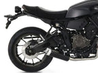 74509RBA Arrow Rebel Slip-on Exhaust, Aluminum End Cap for Yamaha XSR700 21-25