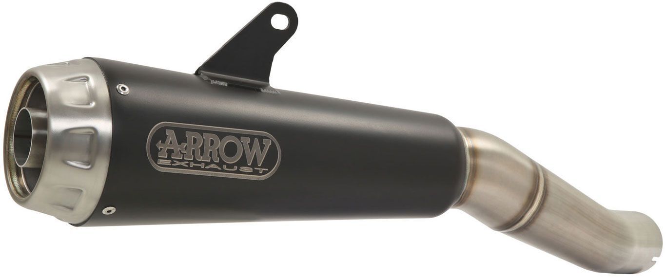 71898PRN Arrow Pro-Race ZX-6R 636 2009-2025 2026 Slip-on Exhaust Nichrome Dark with Steel End Cap