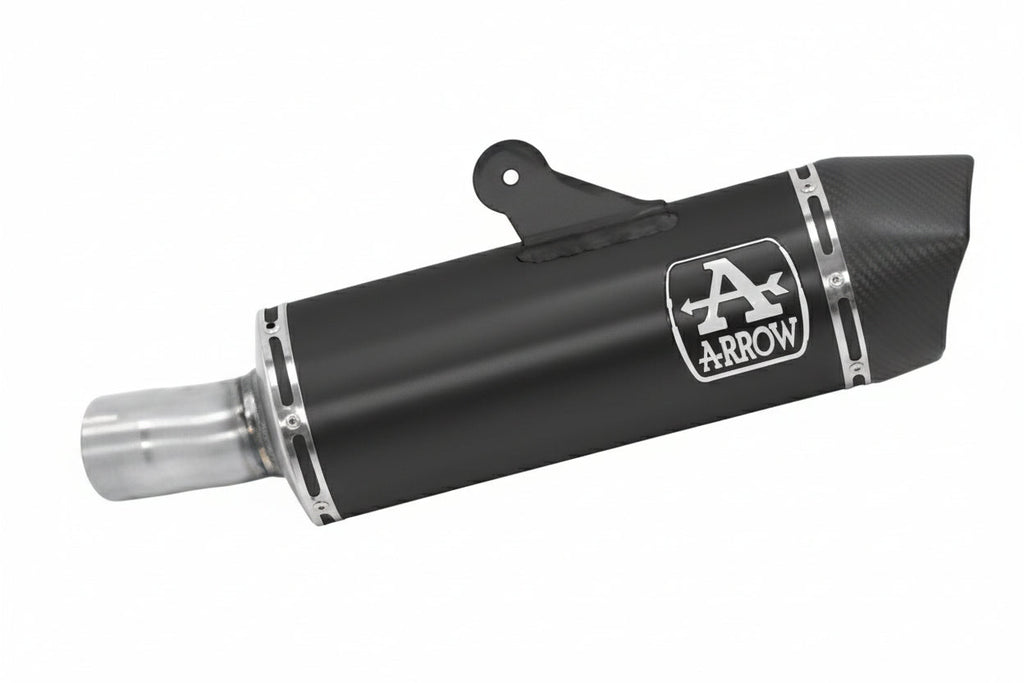 71925AKN Arrow Maxi Race-Tech Slip-on Exhaust, Aluminum Dark for BMW R1250R/RS 19-20