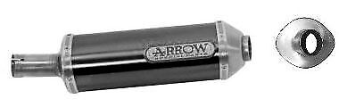 71698aon Arrow Kawasaki ER-6N / F 2005-2011 & Versys 650 2007-2014 Maxi Race-Tech Exhaust, Aluminum Dark Kawasaki ER-6N / F & Versys 650 71698AON
