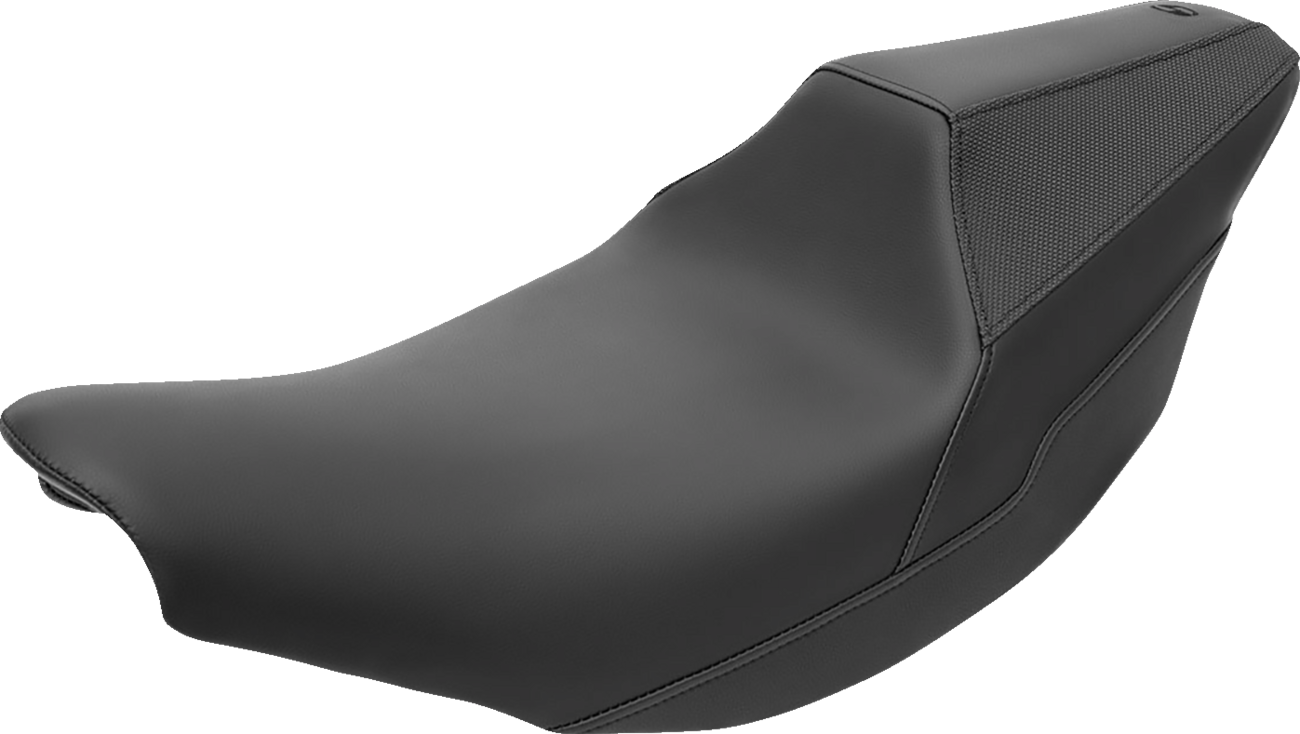 SADDLEMEN Carey Hart Signature Series Seat - Black w/ Black Stitching / Chief '22-'24 0810-2406