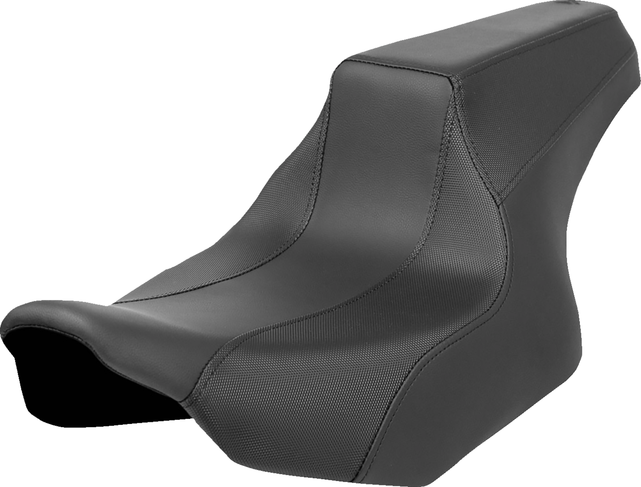 SADDLEMEN FXR Division Signature Series Seat - Black w/ Perforated Inserts / FLH/FLT '23-'24 0801-1960