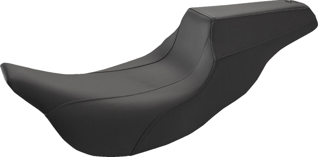 SADDLEMEN FXR Division Signature Series Seat - Black w/ Perforated Inserts / FLH/FLT '23-'24 0801-1960
